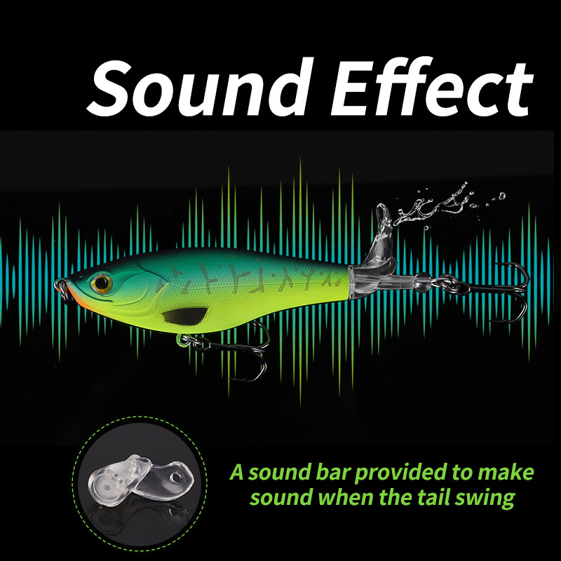 HISTAR 1buc 9cm11cm Popper moale coadă rotativă Wobblers plutitori Momeală dură 9501 Momeală de pescuit cu elice de top