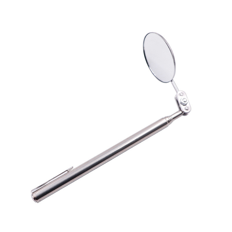 50 mm/30 mm skersmens nerūdijančio plieno automobilio teleskopinio veidrodžio aptikimo objektyvo apžiūros apvalaus veidrodžio 360 taisymo įrankiai mechanikui