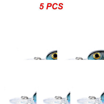 1-5 DB Micro Luya Bait Hamis csali Kemény csali horgászcsali eszköz Bionikus csali 3D halszem hanggyöngyös hamis csalival