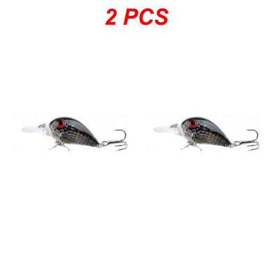 1-5 DB Micro Luya Bait Hamis csali Kemény csali horgászcsali eszköz Bionikus csali 3D halszem hanggyöngyös hamis csalival