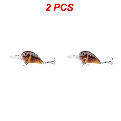 1-5 DB Micro Luya Bait Hamis csali Kemény csali horgászcsali eszköz Bionikus csali 3D halszem hanggyöngyös hamis csalival