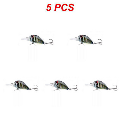 1-5 DB Micro Luya Bait Hamis csali Kemény csali horgászcsali eszköz Bionikus csali 3D halszem hanggyöngyös hamis csalival