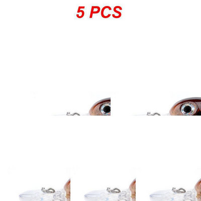 1-5 DB Micro Luya Bait Hamis csali Kemény csali horgászcsali eszköz Bionikus csali 3D halszem hanggyöngyös hamis csalival