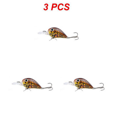 1-5 DB Micro Luya Bait Hamis csali Kemény csali horgászcsali eszköz Bionikus csali 3D halszem hanggyöngyös hamis csalival