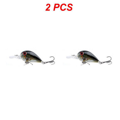 1-5 DB Micro Luya Bait Hamis csali Kemény csali horgászcsali eszköz Bionikus csali 3D halszem hanggyöngyös hamis csalival