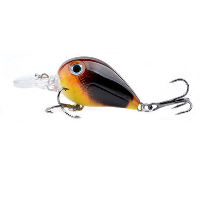 1-5 DB Micro Luya Bait Hamis csali Kemény csali horgászcsali eszköz Bionikus csali 3D halszem hanggyöngyös hamis csalival