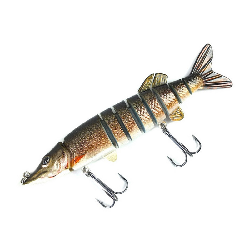 Žvejybos masalai Swimbait kelių sąnarių dirbtinis masalas Fake Crankbait kietas masalas 13cm