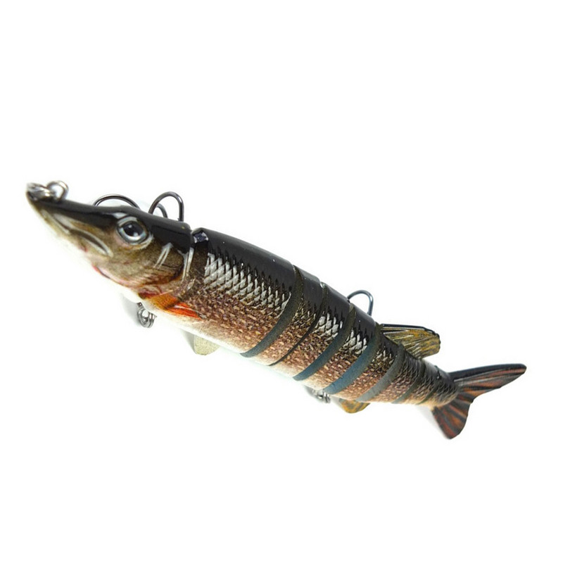 Žvejybos masalai Swimbait kelių sąnarių dirbtinis masalas Fake Crankbait kietas masalas 13cm