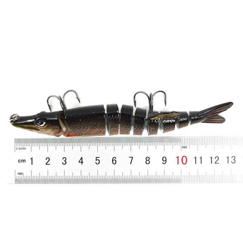 Žvejybos masalai Swimbait kelių sąnarių dirbtinis masalas Fake Crankbait kietas masalas 13cm
