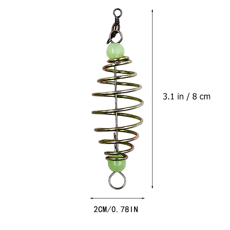 12 tk mähisega püügiriistad Püügisööda puur söötja korvihoidik kalapüügisööt Vedrupeibutis õngepuur Püügivedru