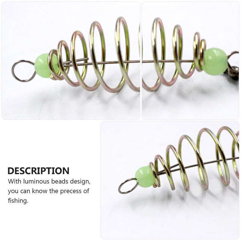 12 tk mähisega püügiriistad Püügisööda puur söötja korvihoidik kalapüügisööt Vedrupeibutis õngepuur Püügivedru