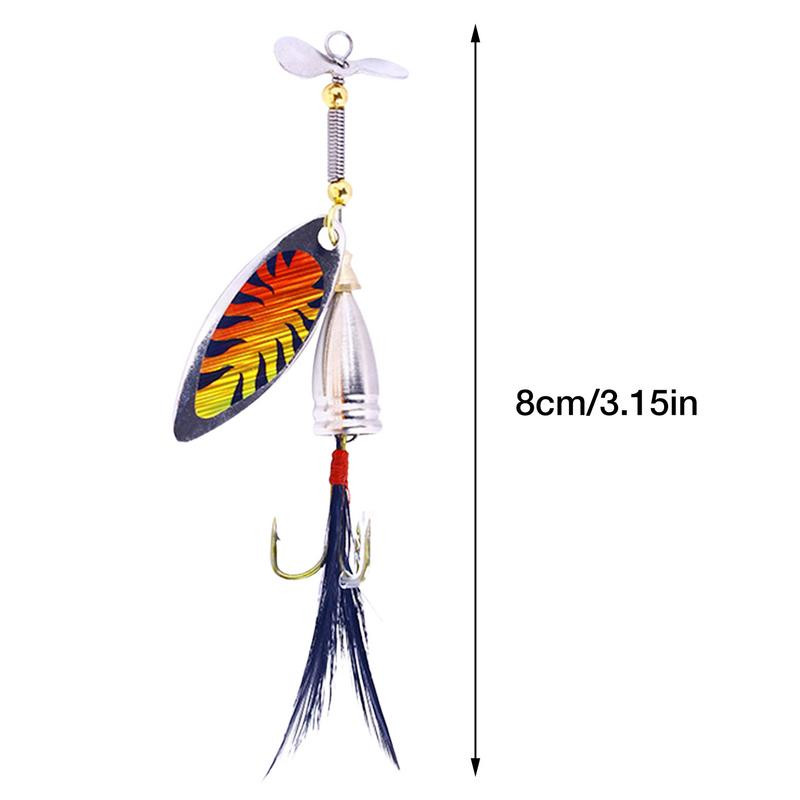 Besisukantys blizgučiai Žvejybos masalas Spalvingas plunksnų kabliukas Bioninis masalas Daugiafunkcis voblerio čiurlenimo masalas ešerių lydekoms