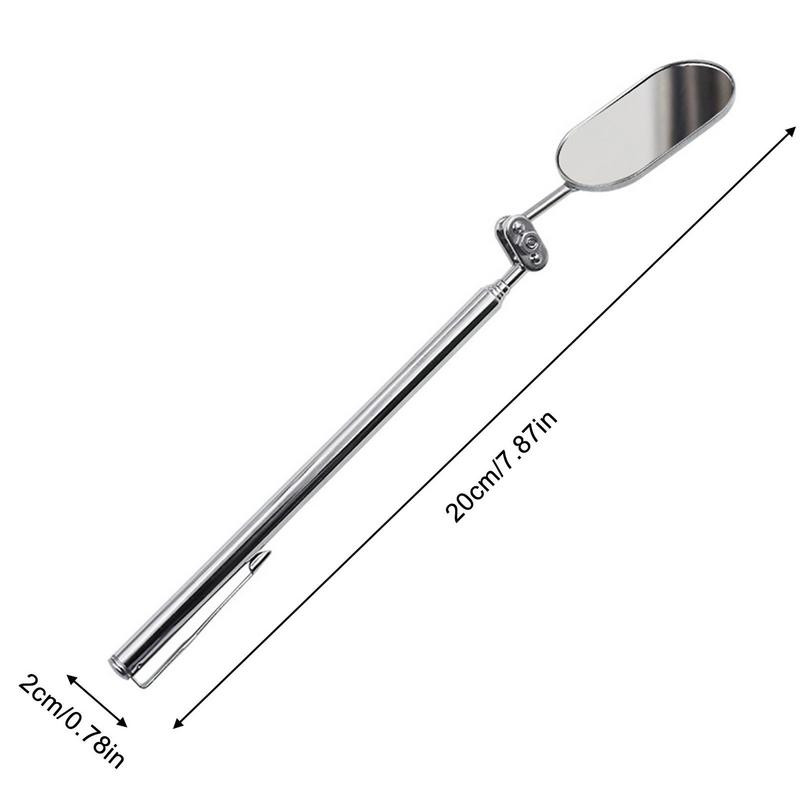 Mehaanika peegel 360-kraadine pööratav pea koos LED-valgusega teleskoopkäepidemega auto remondi- ja hooldustarvikute jaoks