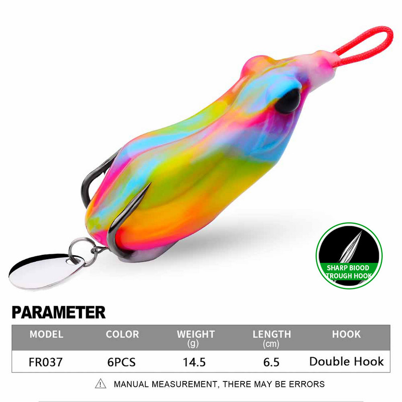 1 db puha békacsali 6,5 cm-14,5 g lebegő horgászcsali szilikon wobbler pergető Topwater Swimbait horgászfelszerelés