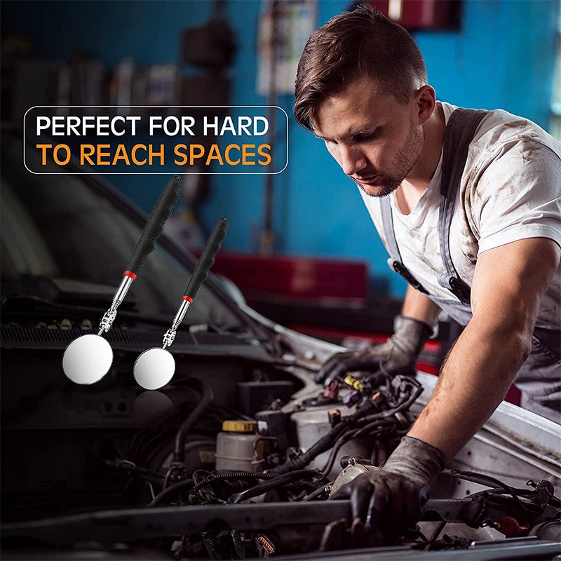 Nešiojamas sulankstomas 360 laipsnių pasukamas automobilio dugno apžiūros veidrodėlis automobilio remonto aptikimo veidrodėlis automobilių remonto priedai