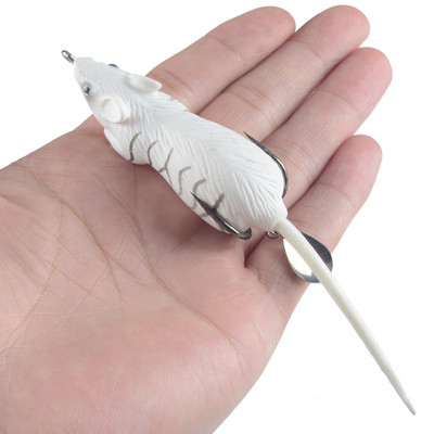 Rybárska návnada Propeller Mouse Whopper Plopper Bionic Bait 60mm 12,5g Simulácia rybárskej návnady Myš Mäkká návnada CrankBait Minnow Lure