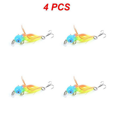 2/4/5 tk metallist lusikas Minnow pehme landi komplekt segatud värvidega Pesca mageveepüügitarbed Isca bassiforelli tehisjärv