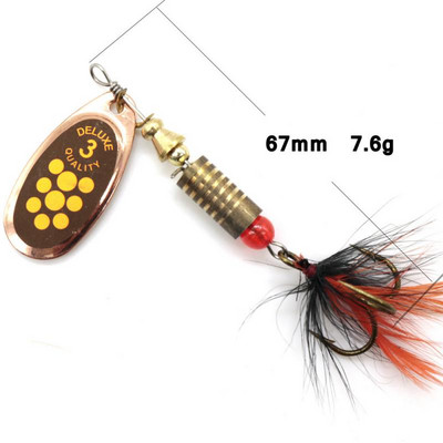 Kalapüügi landid Pöörlevad litrid 63mm7g Käsitsi väntatavad viilud Merepüük Pöörlevad Luya litrid Weihai söödapüügi tarvikud