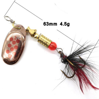 Kalapüügi landid Pöörlevad litrid 63mm7g Käsitsi väntatavad viilud Merepüük Pöörlevad Luya litrid Weihai söödapüügi tarvikud