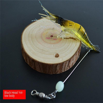 Naluci de pescuit Momeală moale luminoasă Momeală creveți vii agățată Momeală falsă bionică Momeală de pescuit Momeală moale din silicon Naluci de pescuit în aer liber