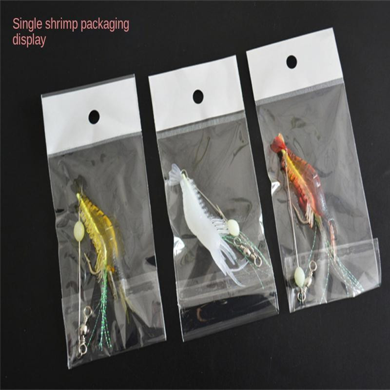 Naluci de pescuit Momeală moale luminoasă Momeală creveți vii agățată Momeală falsă bionică Momeală de pescuit Momeală moale din silicon Naluci de pescuit în aer liber