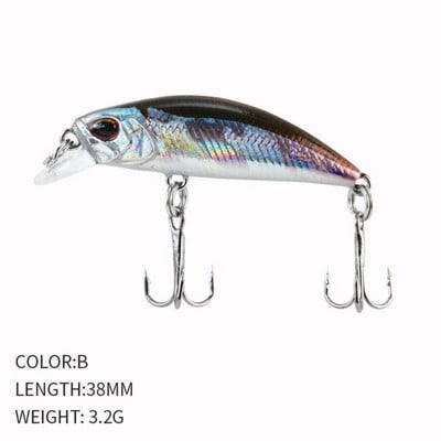 Mini uppuvad Minnow kalapüügi landid Jerkbaits Peche Artificial Bait Wobbler Forell Bass Karpkala kalapüügi landid ahvenahaugi jaoks