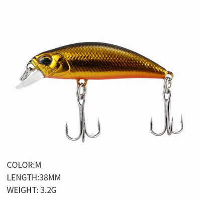 Mini uppuvad Minnow kalapüügi landid Jerkbaits Peche Artificial Bait Wobbler Forell Bass Karpkala kalapüügi landid ahvenahaugi jaoks