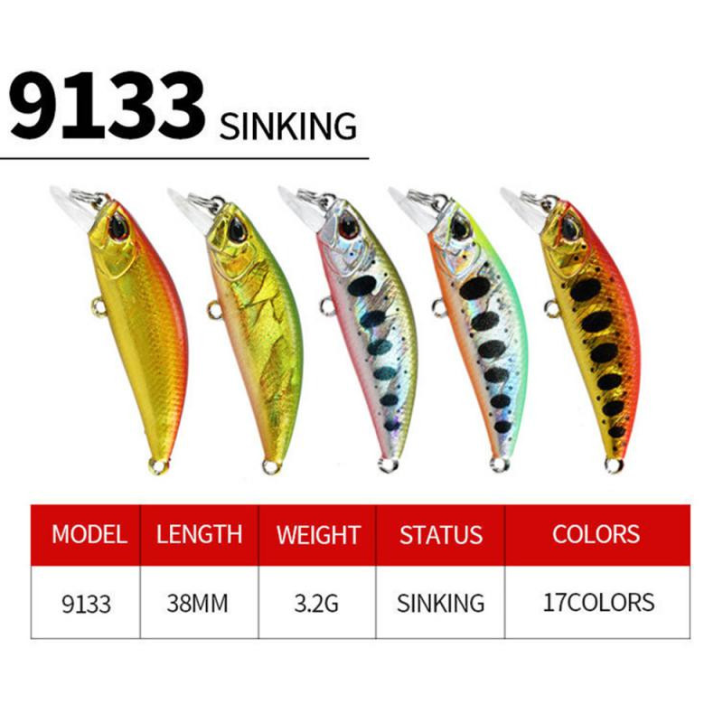Mini uppuvad Minnow kalapüügi landid Jerkbaits Peche Artificial Bait Wobbler Forell Bass Karpkala kalapüügi landid ahvenahaugi jaoks
