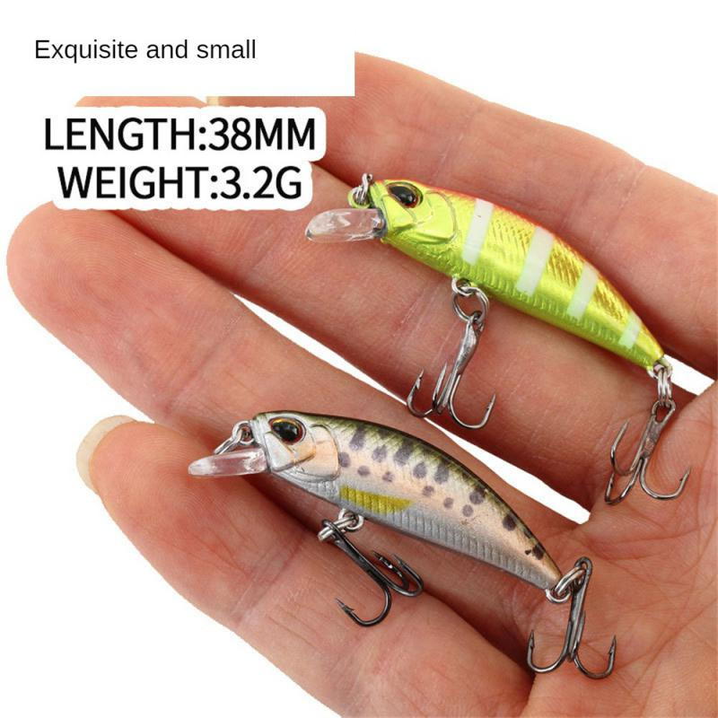 Mini uppuvad Minnow kalapüügi landid Jerkbaits Peche Artificial Bait Wobbler Forell Bass Karpkala kalapüügi landid ahvenahaugi jaoks