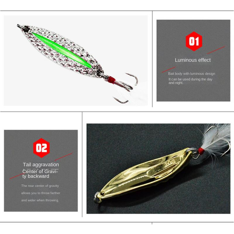 Metalinis suktukas Šaukštas upėtakių žvejybos masalas Kietas masalas blizgučiai Noise Paillette Dirbtinis masalas Maži kieti blizgučiai žvejybos reikmenys