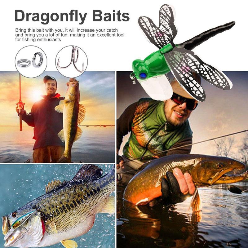 Szitakötő formájú kemény horgászcsali felsővízi horgászat szitakötő szimulációja álcsali horoglégyes horgászlégy felsővízi csalival