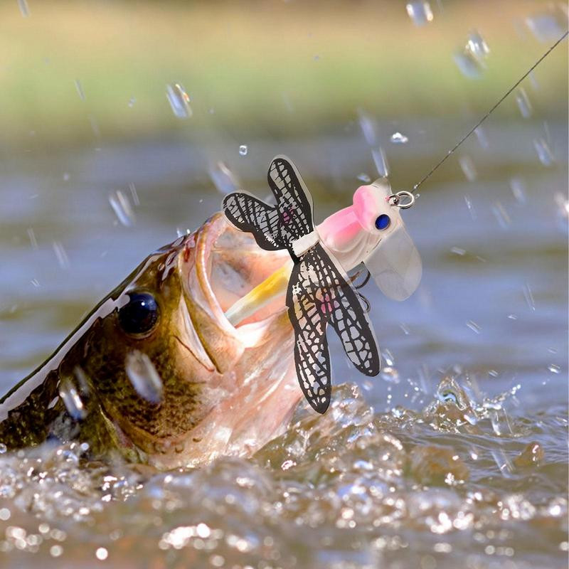 Szitakötő formájú kemény horgászcsali felsővízi horgászat szitakötő szimulációja álcsali horoglégyes horgászlégy felsővízi csalival