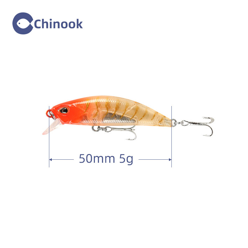 CHINOOK Micro mini tonući minnow vobleri mamci za pecanje 50 mm 5 g Umjetni tvrdi mamac Jerkbait Crankbait pribor za pecanje bas