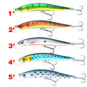Nalucă de pescuit BearkingMinnow Momeală artificială tare cu laser Ochi 3D 10 cm 14,5 g Naluci de pescuit Crankbait Minnows