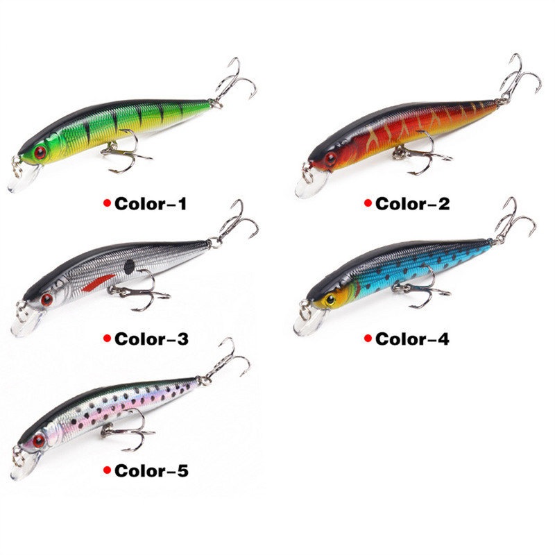 Nalucă de pescuit BearkingMinnow Momeală artificială tare cu laser Ochi 3D 10 cm 14,5 g Naluci de pescuit Crankbait Minnows