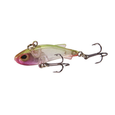 1tk uppuv Mini VIB kalastuslant 4,5cm 4g vibratsiooniga kunstsöödad talvised jääpüügi voblerid Bass Crankbait kalastustarbed