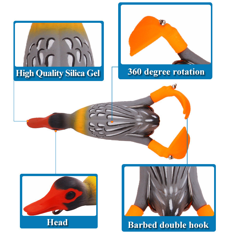 1 tk Propeller Flipper Pardi püügilant Pardipüügi Konna lant 9,5 cm 12 g Kunstlik sööt Pardipoeg 3D Eyes Day Baits Bass