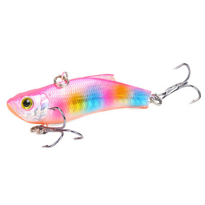 1 τεμ. Winter Ice Fishing Lure 7cm/18g Sinking Isca Artificial Rattlin Vibration VIB Hard Bait Crankbait Treble Hooks Tackle