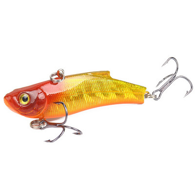 1 τεμ. Winter Ice Fishing Lure 7cm/18g Sinking Isca Artificial Rattlin Vibration VIB Hard Bait Crankbait Treble Hooks Tackle