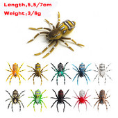 1 τμχ Spider Soft Bait 7cm 6g / 5,5cm 3g Silicone Bait Artificial Softbait Lures Weedless Fishing Lure with Realistic Design