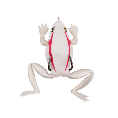 1 vnt. 6,5 cm/19 g Bionic ilgakojė varlė, imituota rupūžė, varlė Šamo juodas masalas, dvigubas kabliukas, plūduriuojantis mėsėdžių masalas