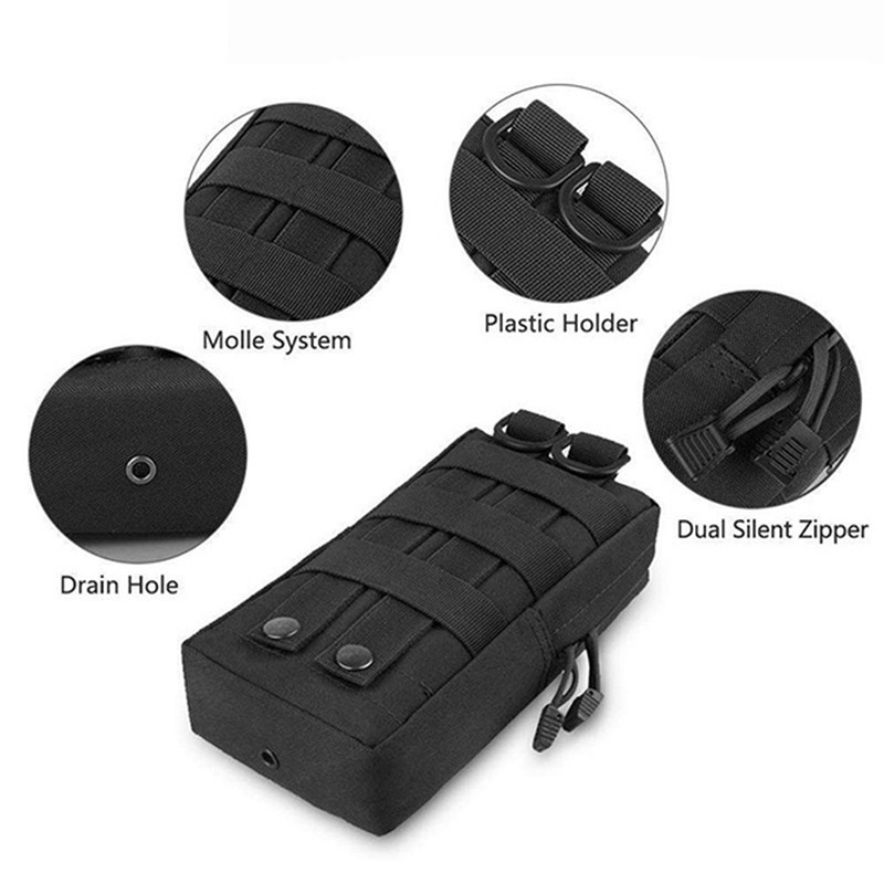 Vyriškas Tactical Molle Krepšys Juosmens krepšys Mažas Telefono Kišenė Karinis Juosmens Komplektas Bėgimo Krepšys Kelioniniai Krepšiai Minkšta Nugara