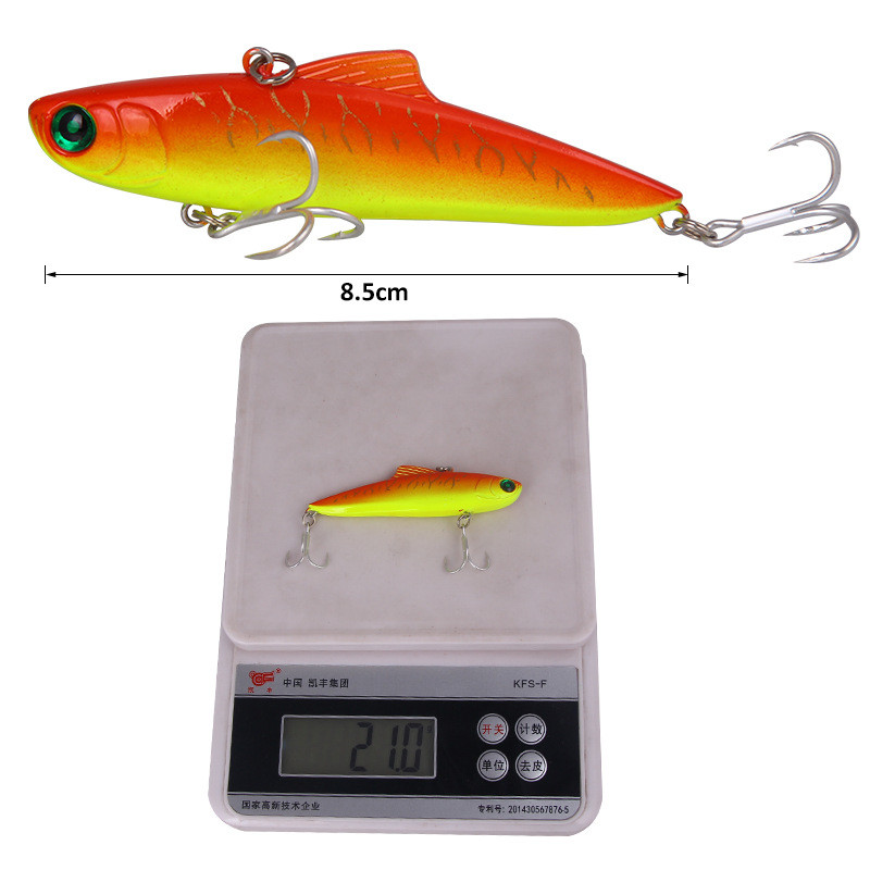 Horgászcsalik VIB 1db 8,5cm 21g Laser Long Casting Rattlin Wobblerek Winter Ice Hard Crankbait Vibration Pesca Pike Carp Tackle