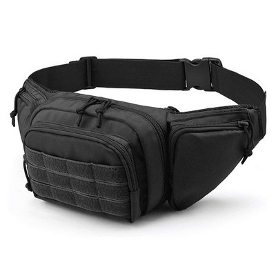 Outdoor Tactical Férfi derékcsomag Nylon túratelefon tok Vízálló Molle terepszínű vadászat hegymászó kempingöv táska