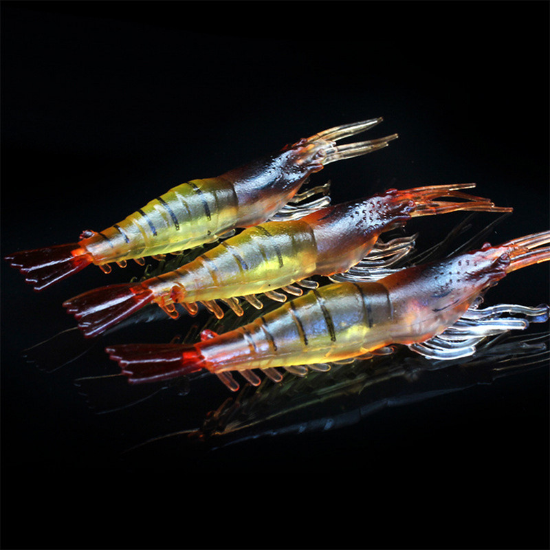 10 buc Naluci Momeală Pescuit Creveți Moale Artificial Fals Creveți Bionic Sea