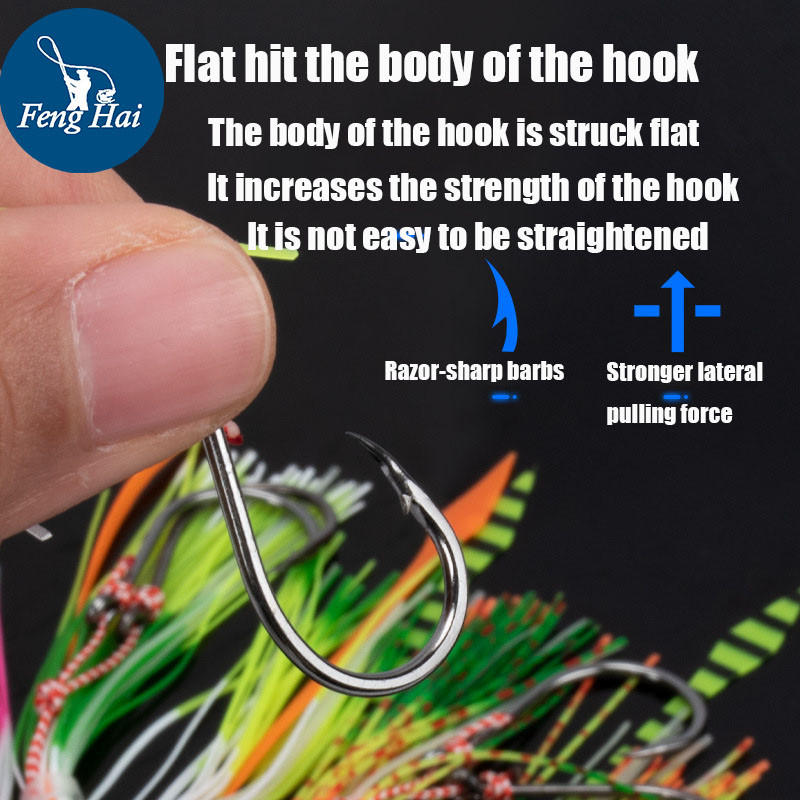 Comerț cu ridicata 14cm Pescuit de mare Drift Calamar Cârlige Sârmă din silicon Whisker Man Furtun Pay Chien și Crooked Mouth Cârlige Leader Bait Fusta