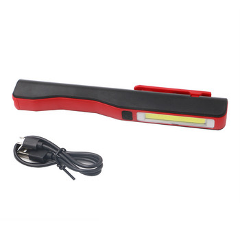 Преносима писалка COB LED фенерче USB акумулаторна магнитна работна лампа