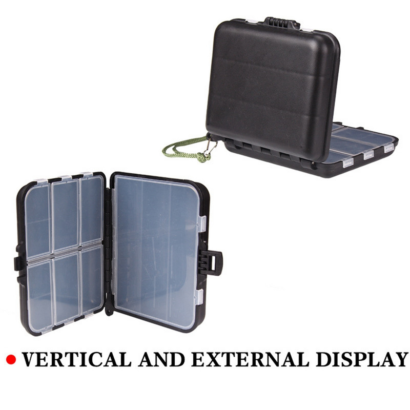 Μίνι θήκη αποθήκευσης Αποσπώμενη θήκη ψαρέματος Διπλής στρώσης Κουτί ψαρέματος Κουτάλι με γάντζο δόλωμα Κουτί αποθήκευσης Αξεσουάρ ψαρέματος