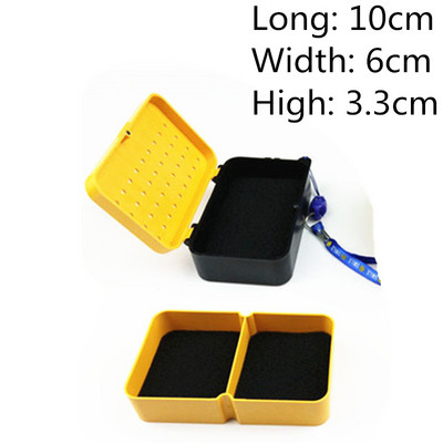 Aukštos kokybės kvėpuojantis plastikinis žvejybos gyvų jaukų laikymo dėžutė sliekų kraujo kirmėlių jaukų konteinerio dėžutės žvejybos reikmenys