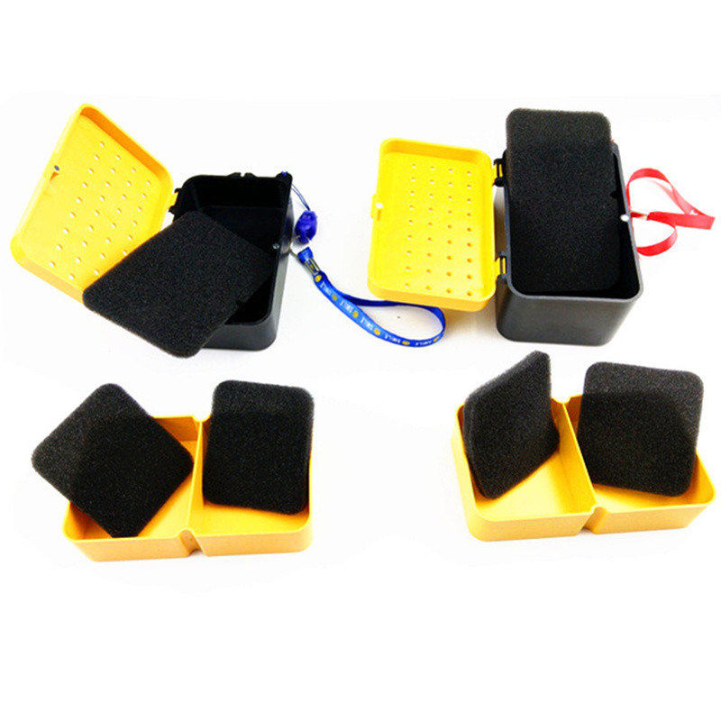 Aukštos kokybės kvėpuojantis plastikinis žvejybos gyvų jaukų laikymo dėžutė sliekų kraujo kirmėlių jaukų konteinerio dėžutės žvejybos reikmenys